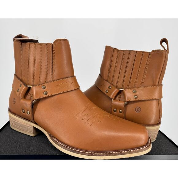 Dingo Black Bart Men’s 11.5D Whiskey Leather Harness Boots NWT main image 5